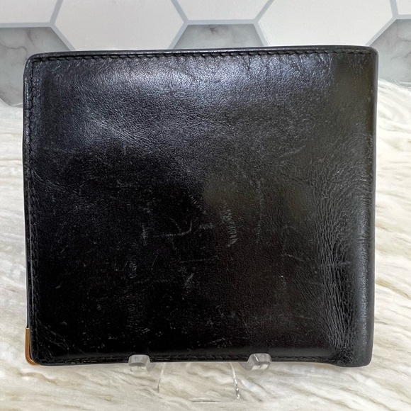 Dunhill Black Bifold Leather Compact Wallet - Picture 7 of 14